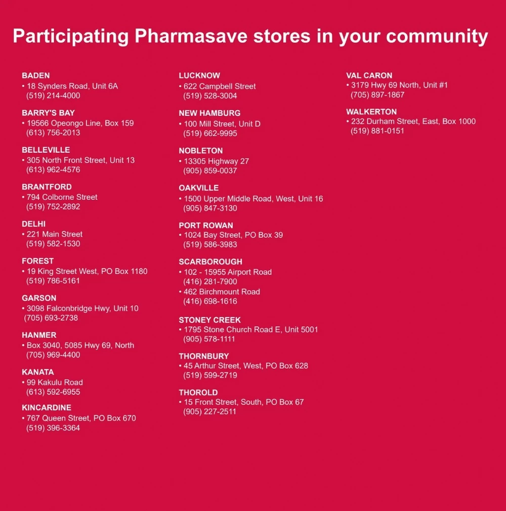 pharmasave flyer november 14 20 12