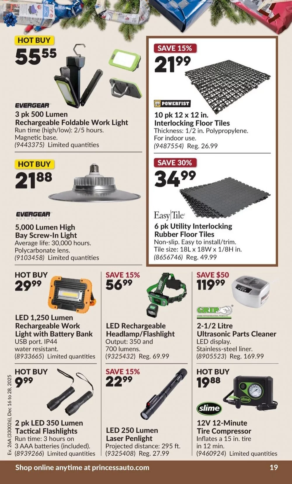 princess auto flyer december 16 28 24 28478572