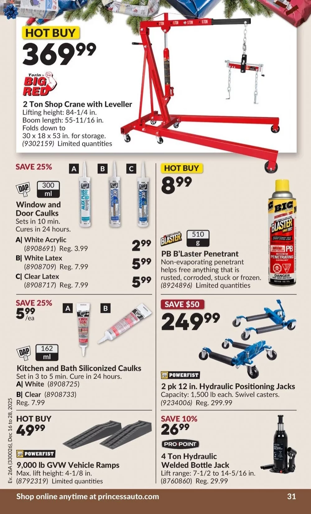 princess auto flyer december 16 28 36 85721364