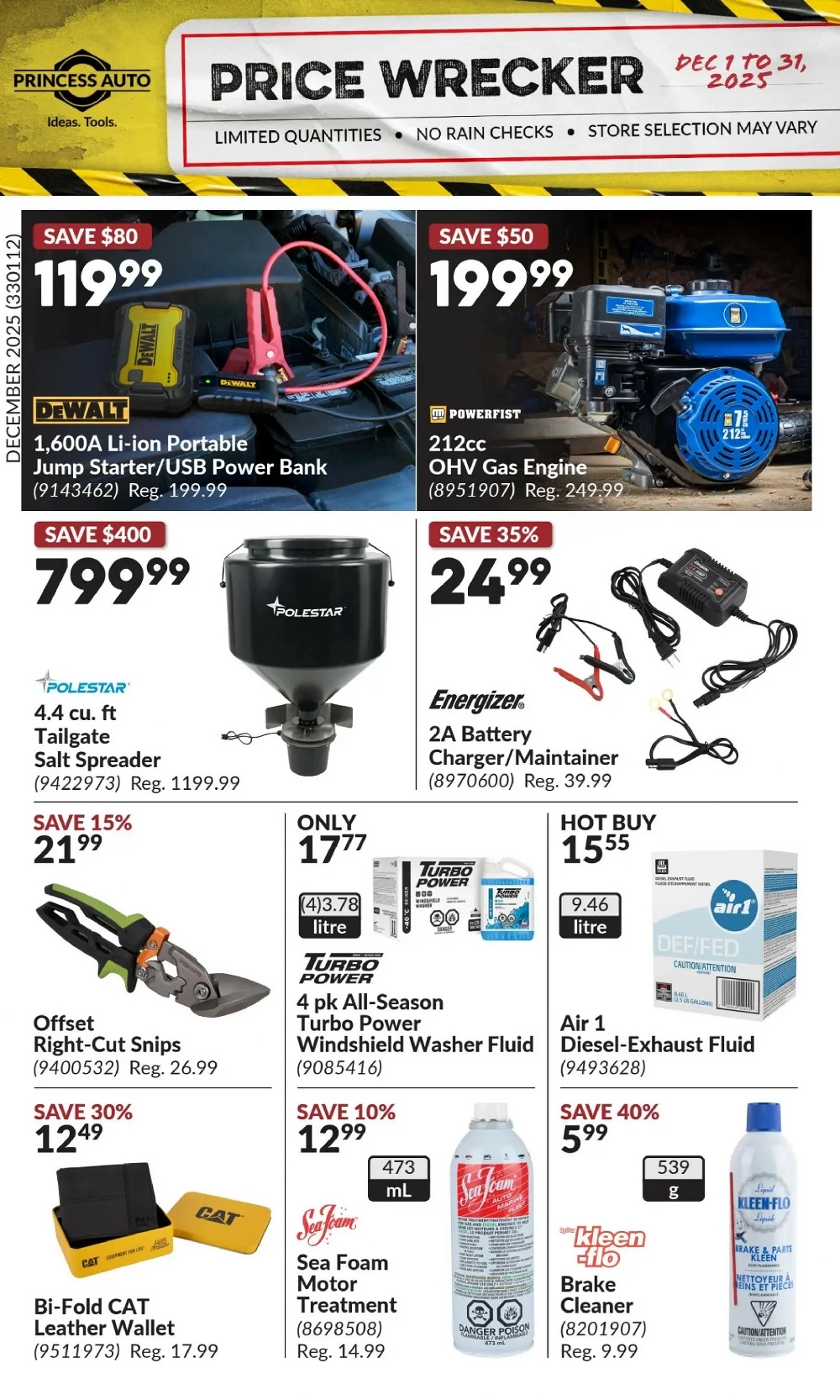 princess auto flyer december 2025