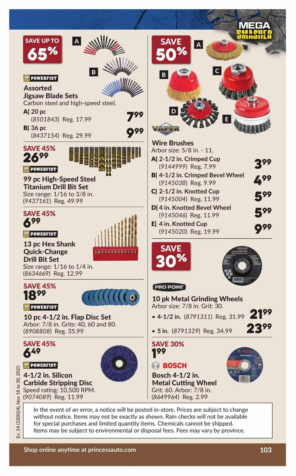 princess auto flyer november 18 30 108 87253808