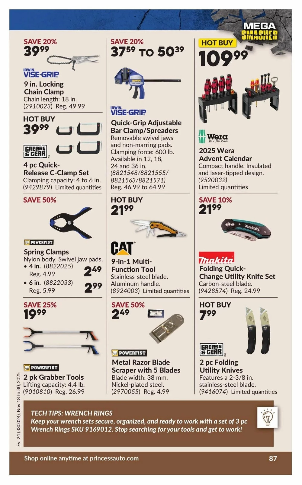 princess auto flyer november 18 30 92 63520098