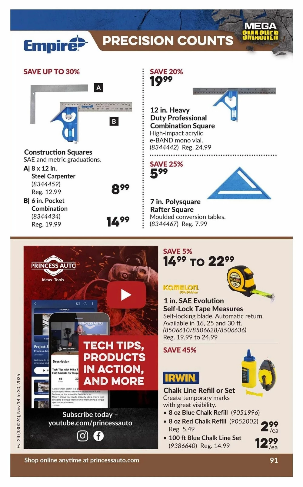 princess auto flyer november 18 30 96 36275722