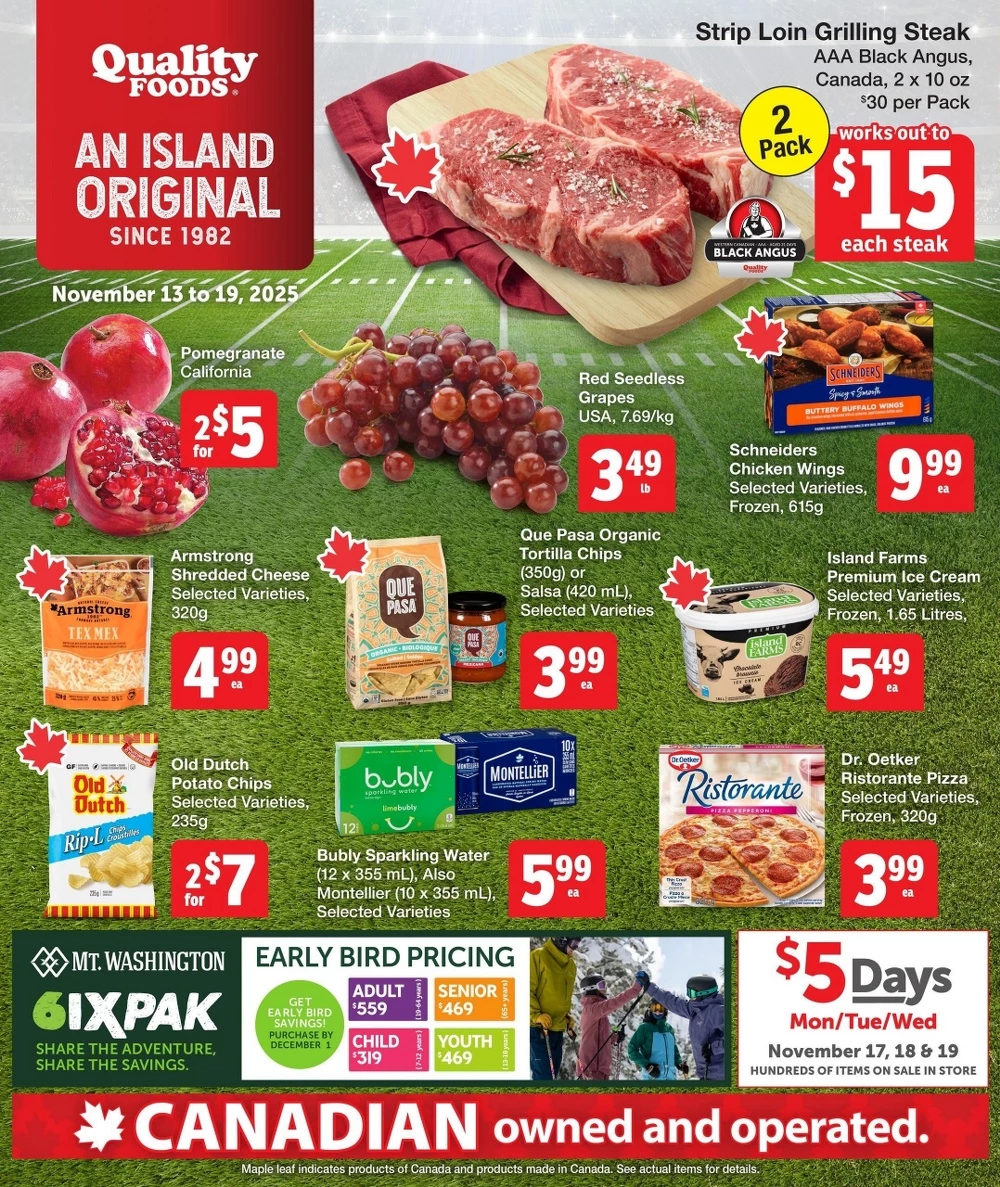Quality Foods Flyer 13 November - 19 November, 2025 1 quality foods flyer