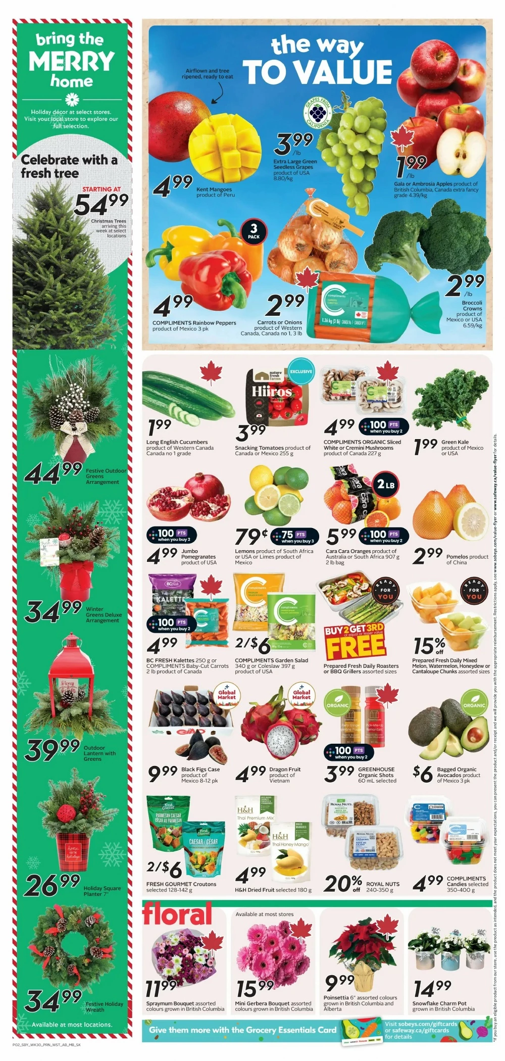 safeway sobeys flyer west november 20 26 5 25021574