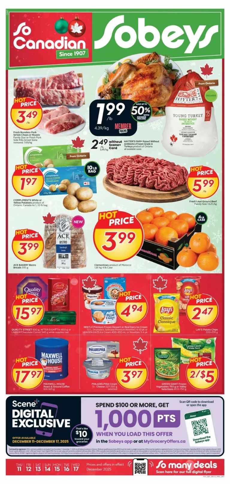 sobeys flyer ont.