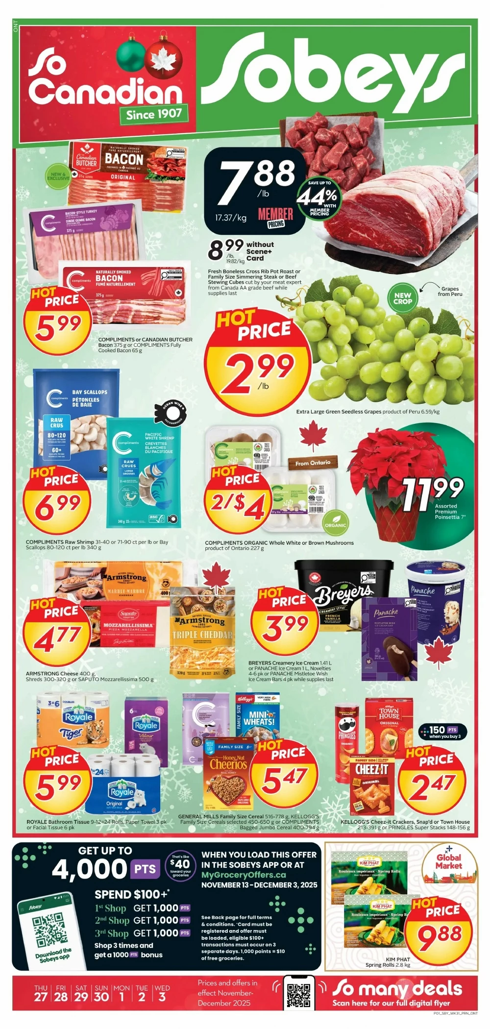 Sobeys Flyer (ON) 4 December - 10 December, 2025 1 sobeys flyer, sobeys flyer ont.