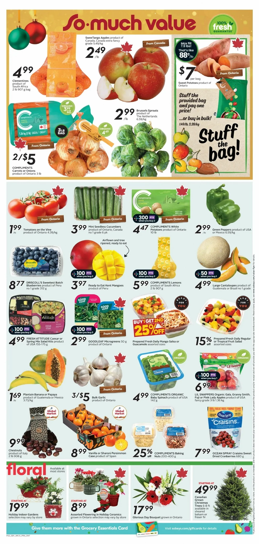 sobeys flyer ont november 27 december 3 5 84549851