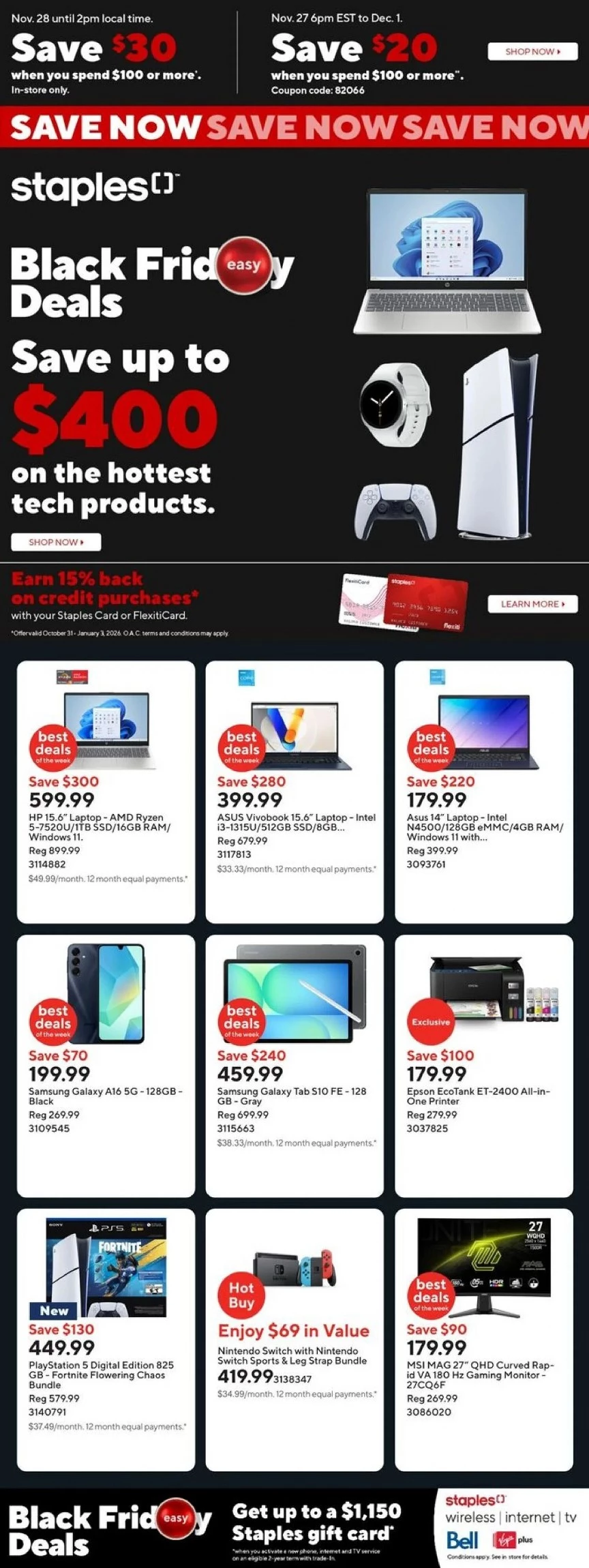 Staples Flyer December 5 to December 11, 2025 1 staples flyer, staples black friday flyer