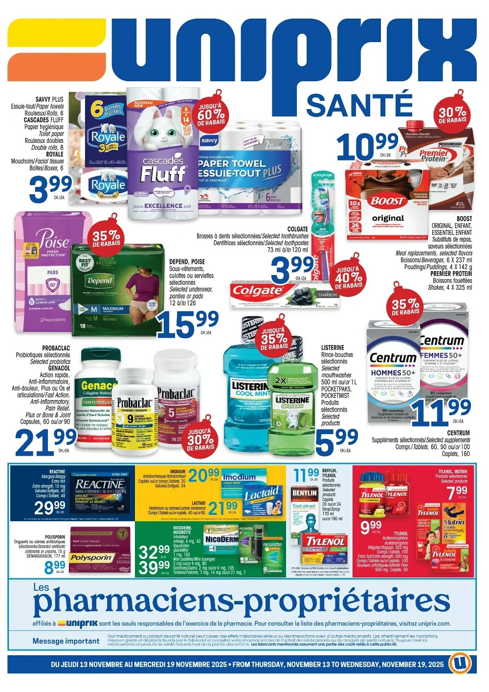 uniprix flyer 