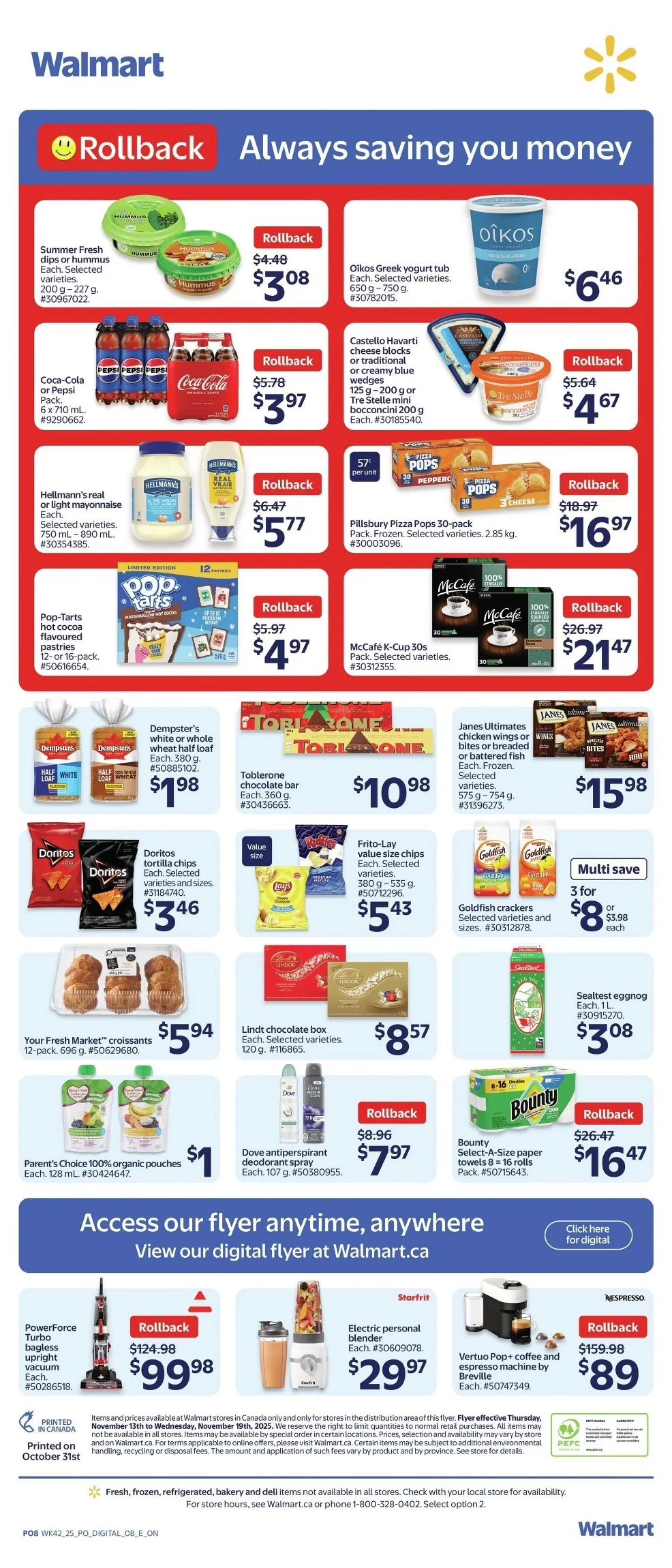 walmart flyer november 13 19 2