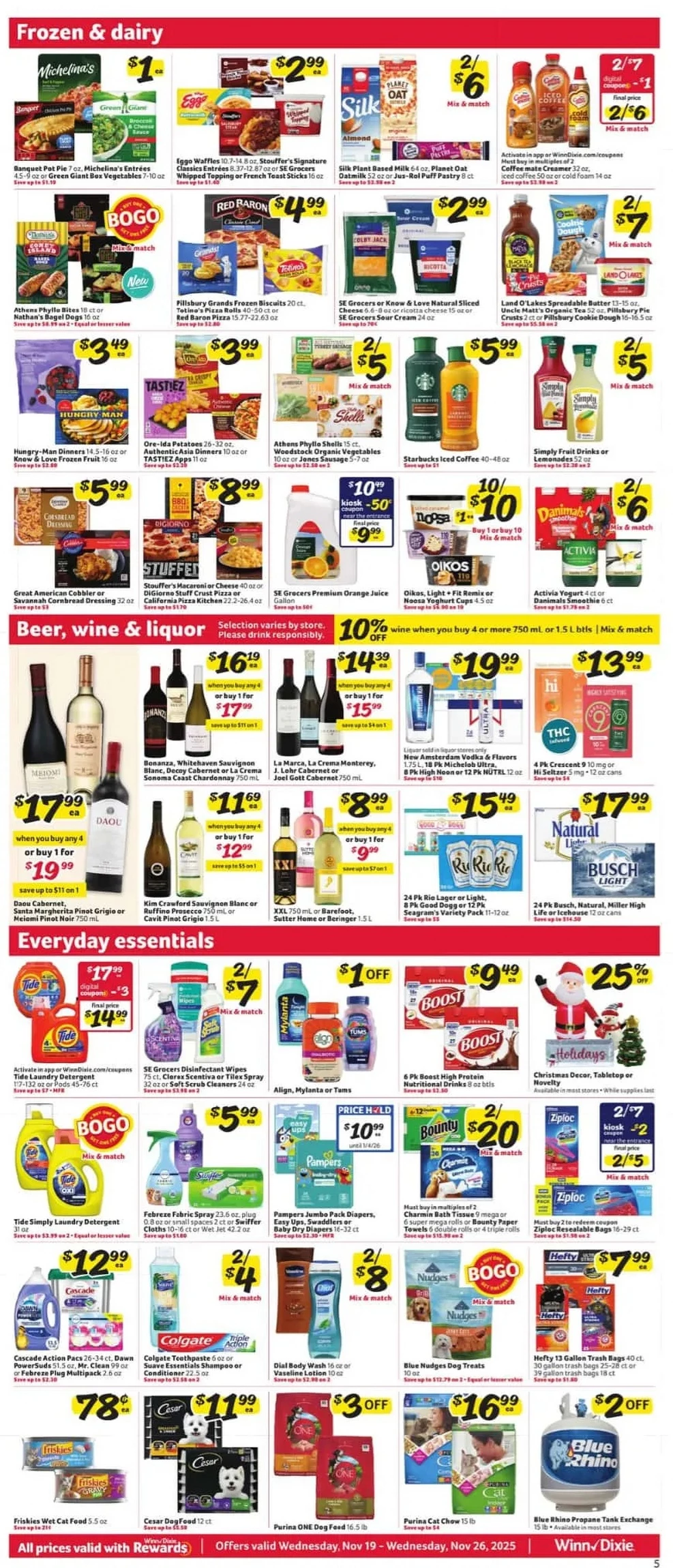 winn dixie weekly ad november 19 27 7