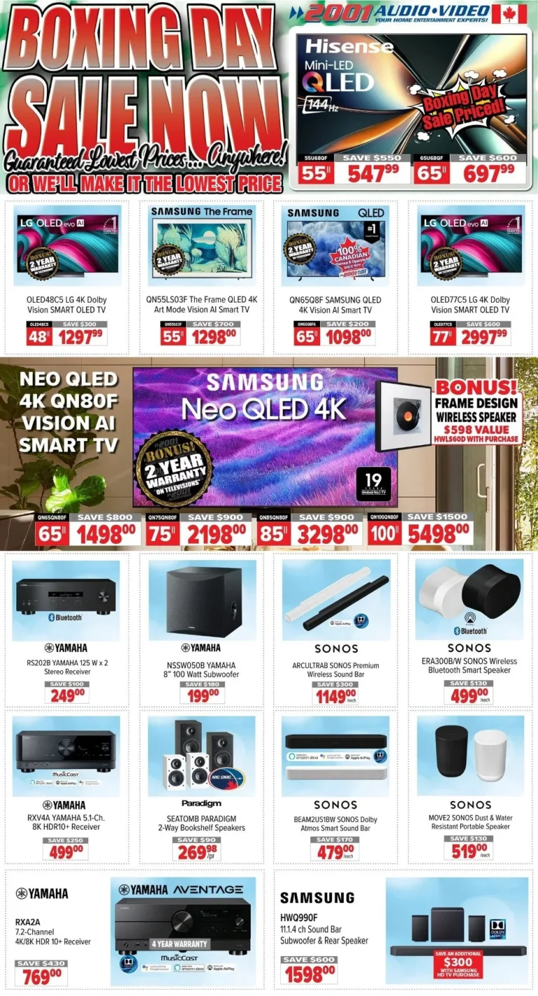 2001 audio video flyer