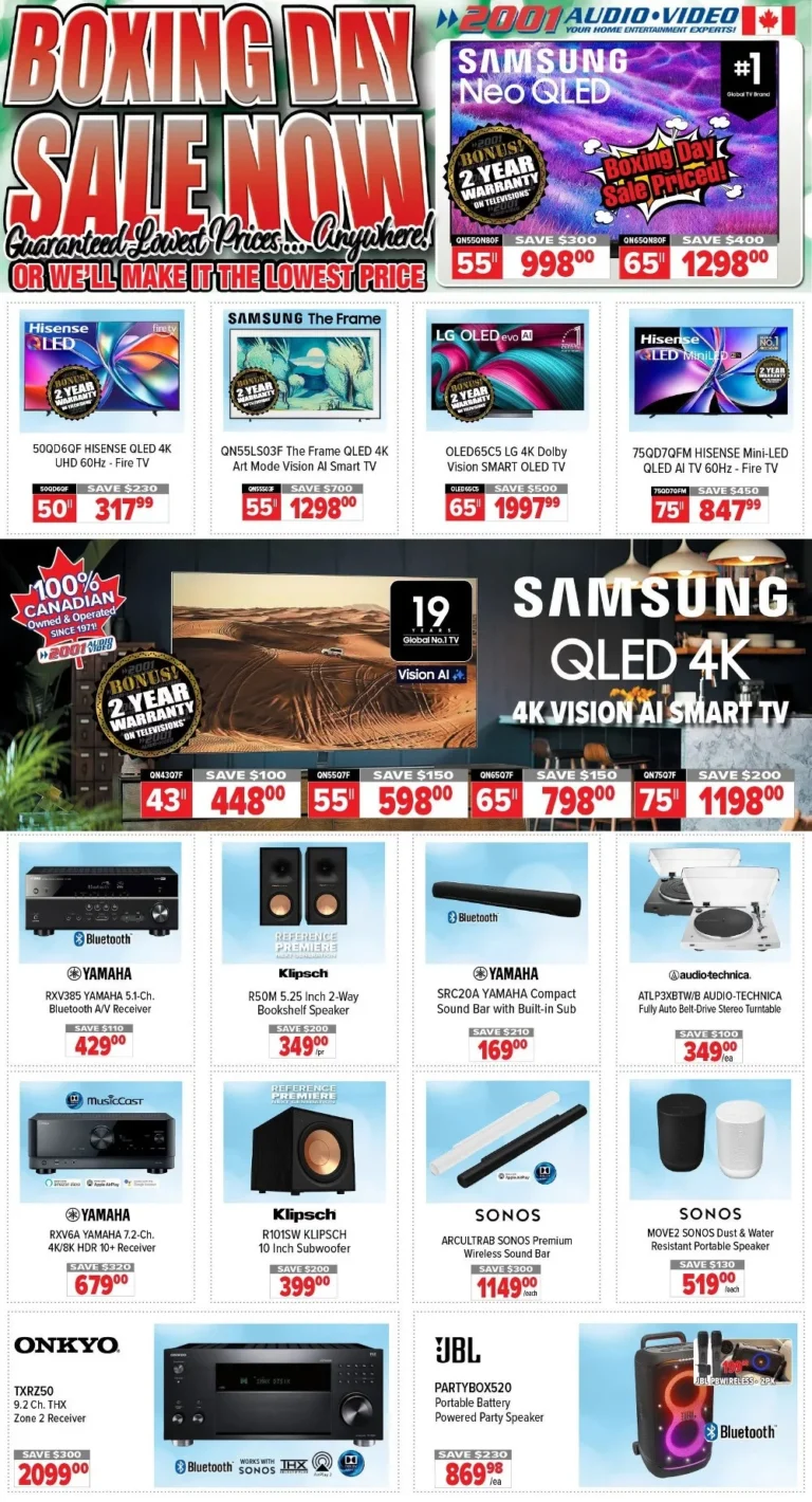 2001 audio video flyer