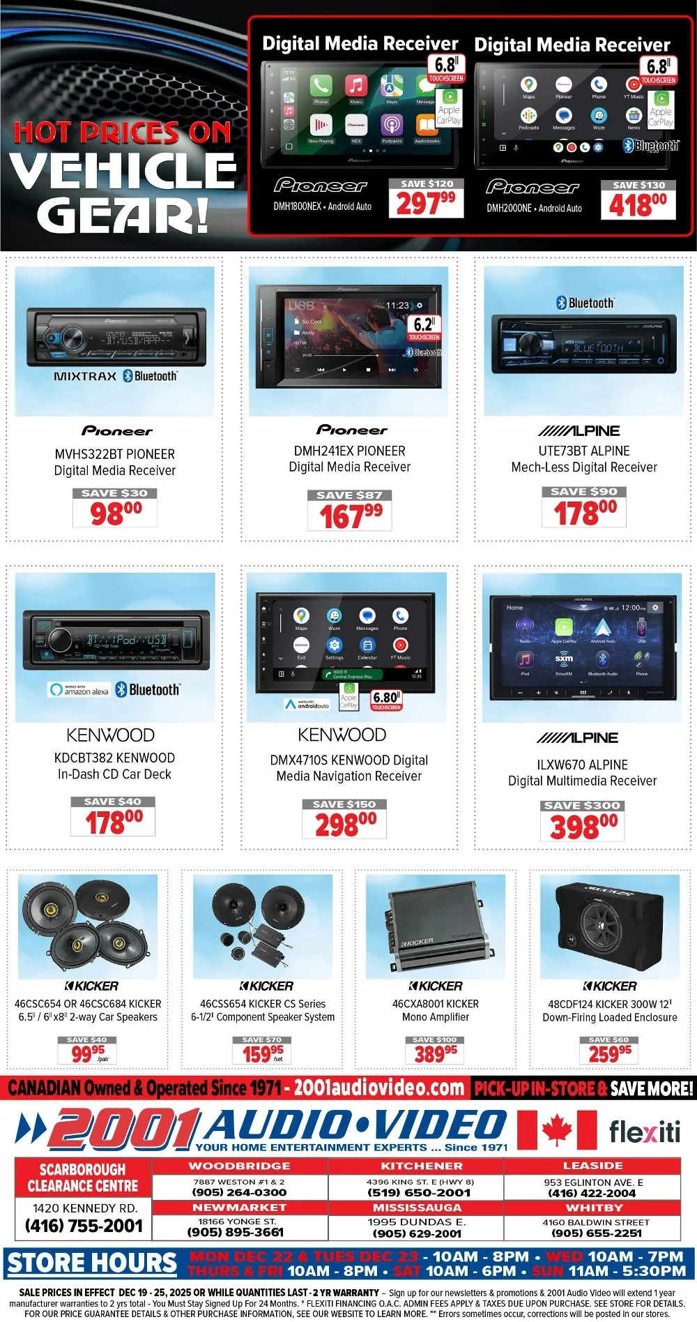 2001 audio video flyer december 19 25 23