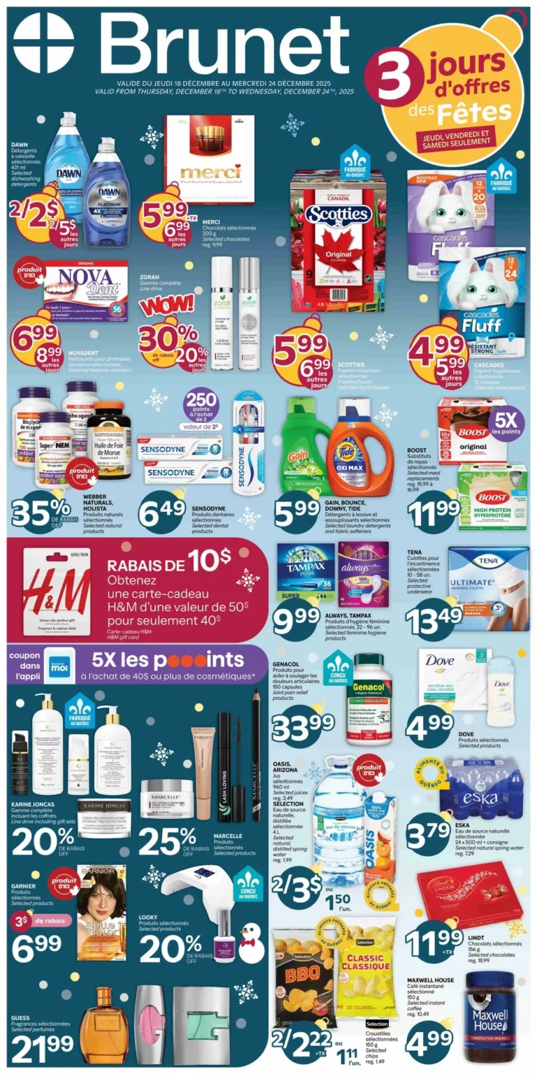 brunet flyer, brunet circulaire, week 51