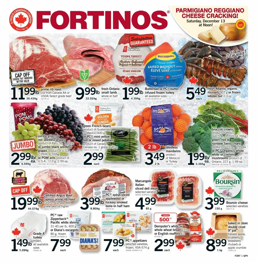 Fortinos Flyer New Canada December 11 to December 17, 2025 1 fortinos flyer, fortinos next week flyer