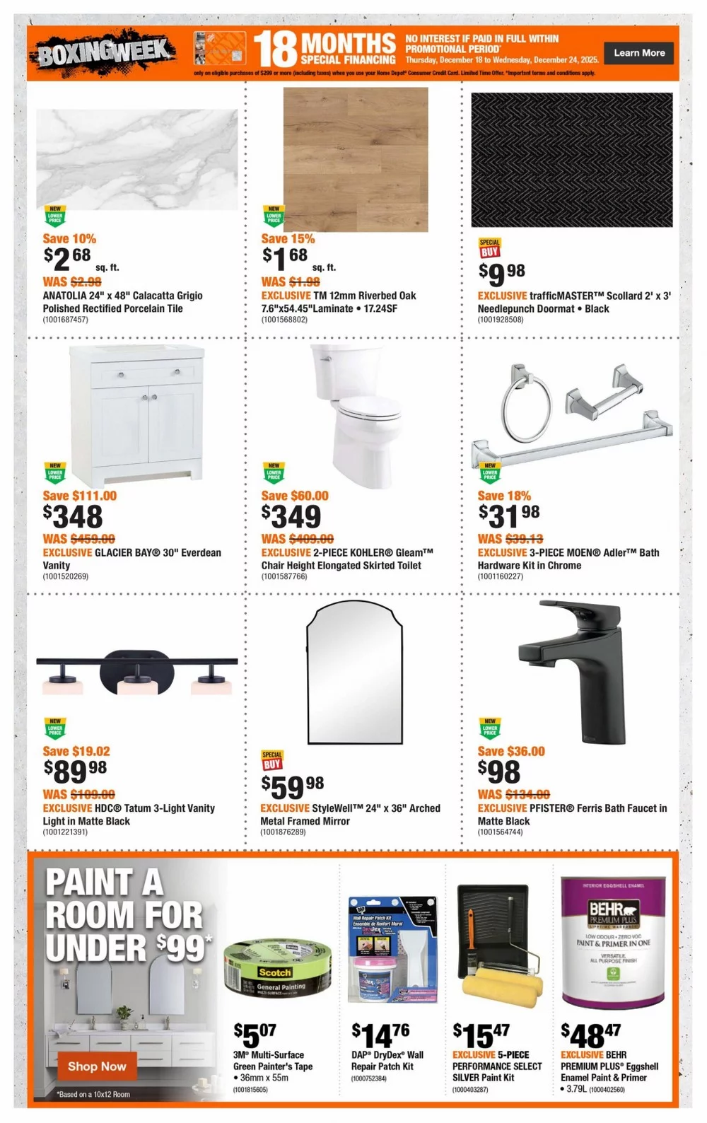 home depot flyer december 18 31 7