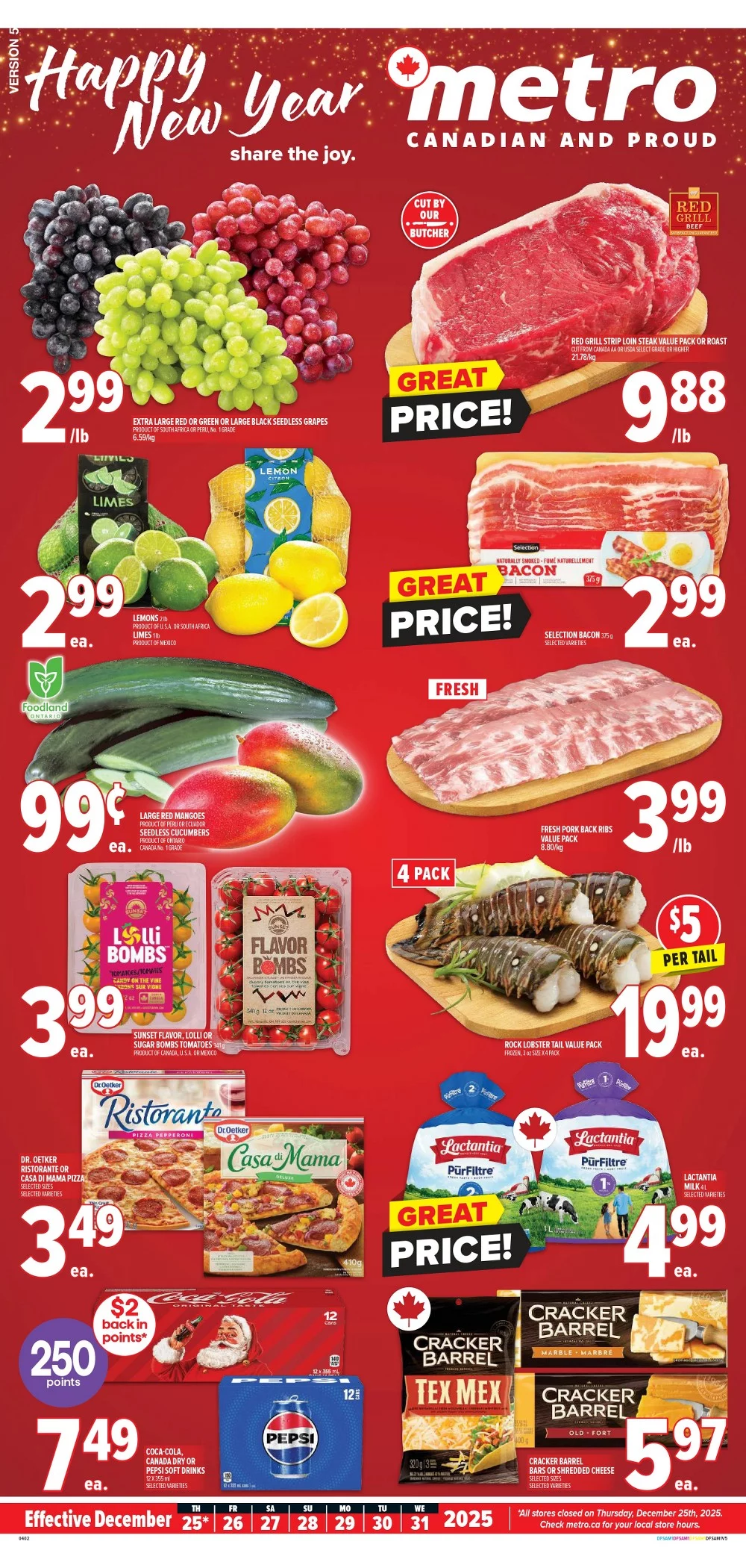 Metro Christmas Flyer Canada 2025 1 metro flyer week 52