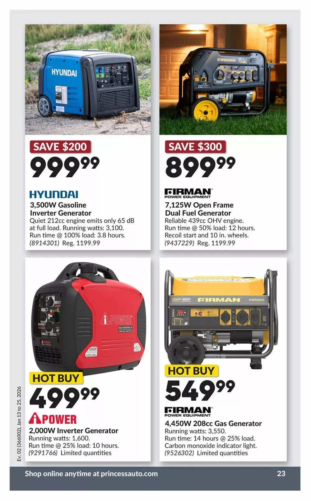 princess auto flyer january13 25 28 36038353