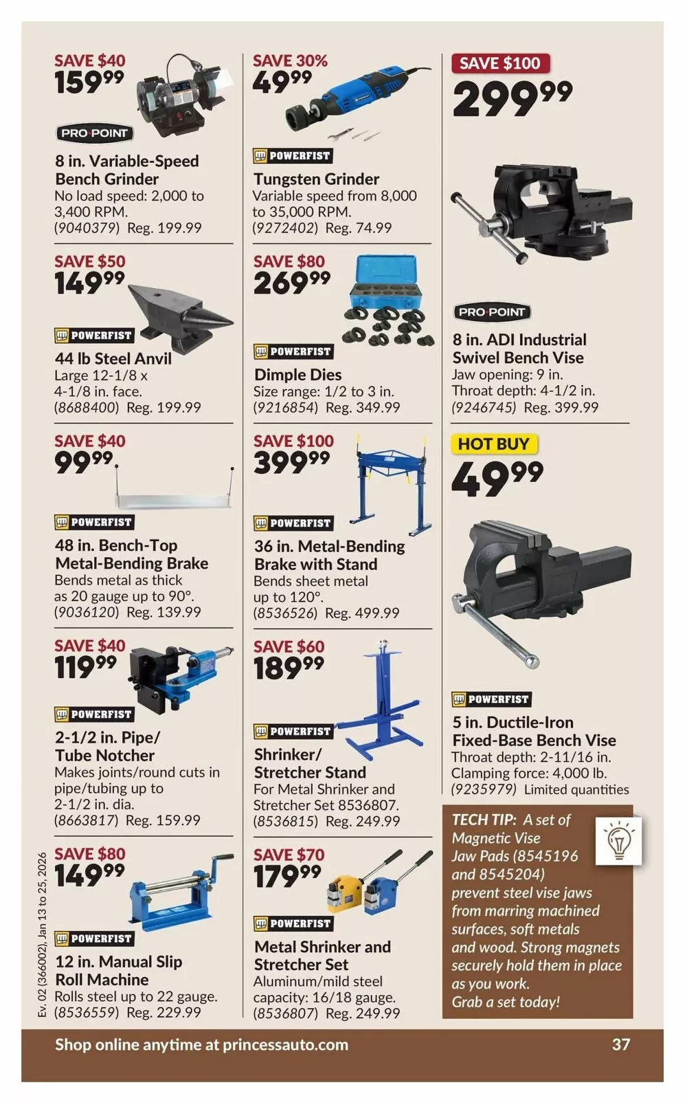 princess auto flyer january13 25 42 75178507