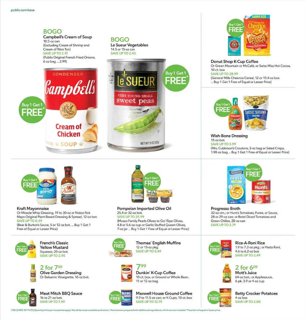 publix weekly ad december 10 16 14