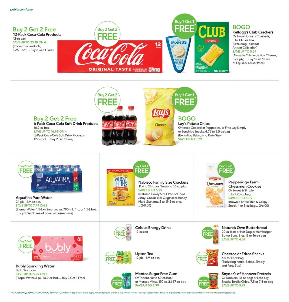publix weekly ad december 10 16 16