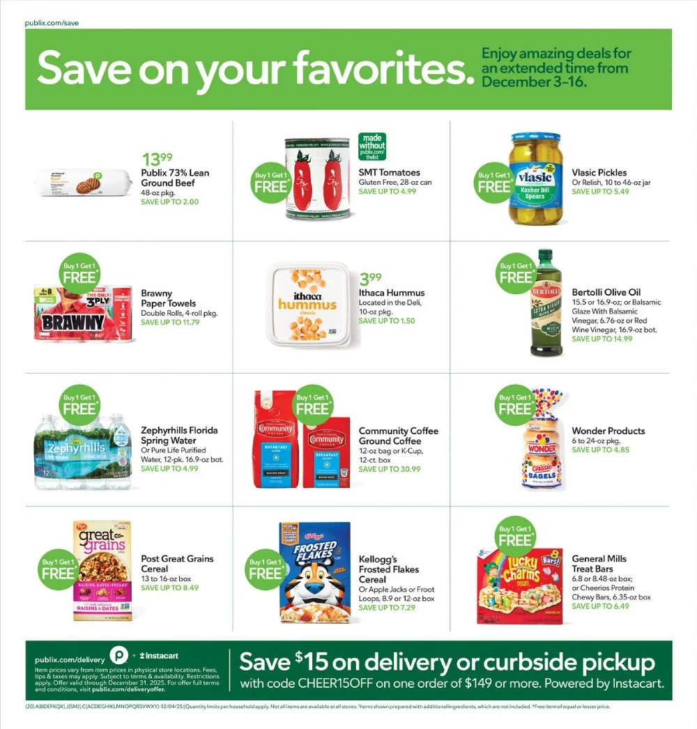 publix weekly ad december 10 16 21