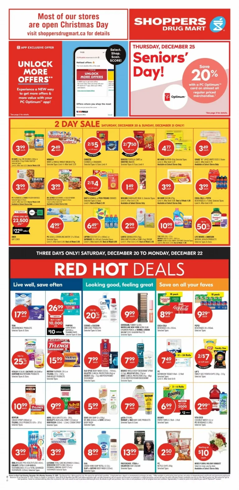 shoppers drug mart flyer december 20 25 3 16693301