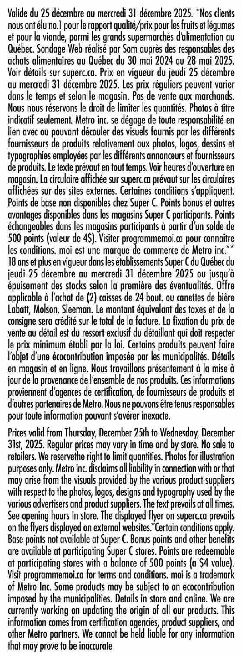 super c flyer december 25 31 10 19237109