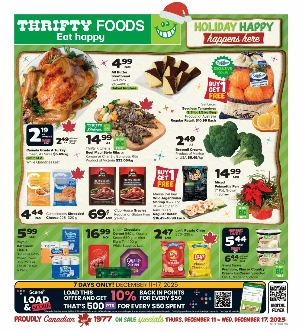 Thrifty Foods Flyer December 18 to December 24, 2025 1 thrifty foods flyer, thrifty foods next week flyer