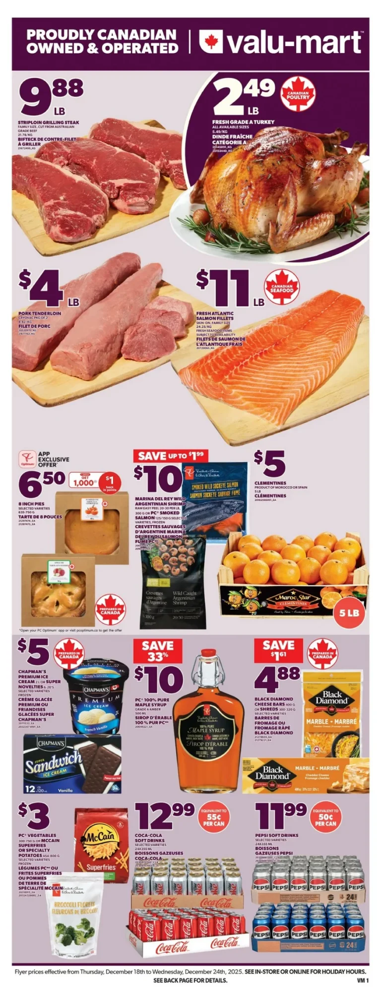 valu mart flyer december 18 24 3 32471259