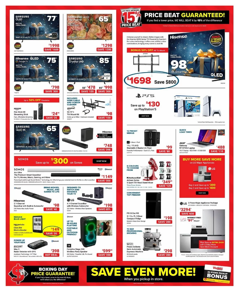 visions electronics flyer december 19 25 2