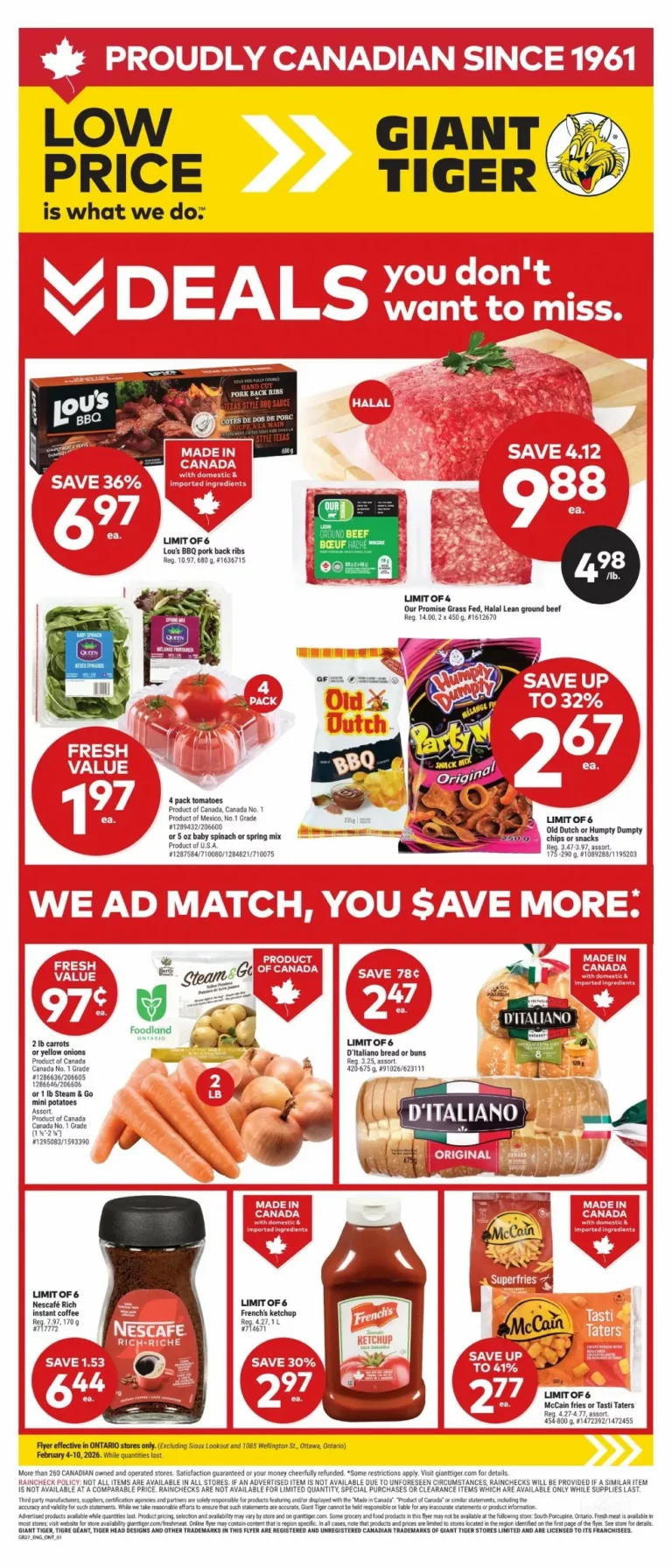 giant tiger flyer on week-6