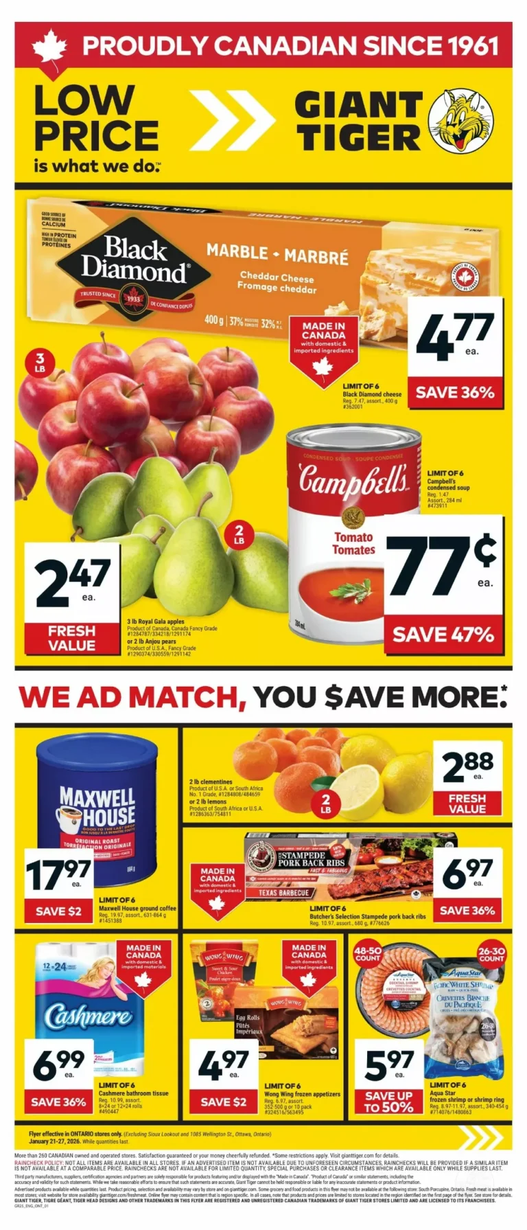 giant tiger flyer on week-4