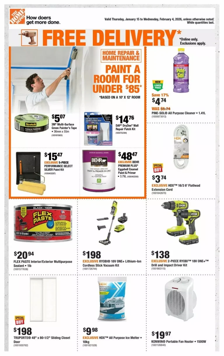 home depot flyer week 3-4