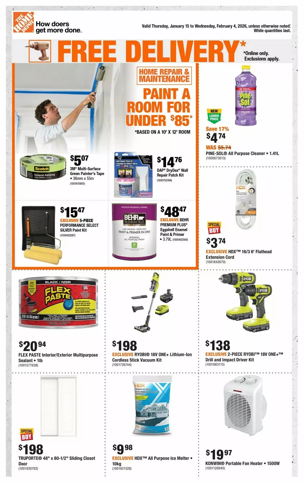 home depot flyer week 3-4