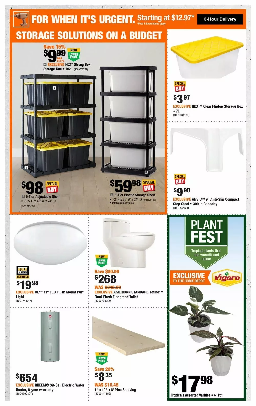 home depot flyer january 15 28 2