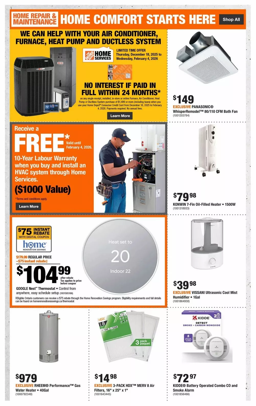 home depot flyer january 15 28 5