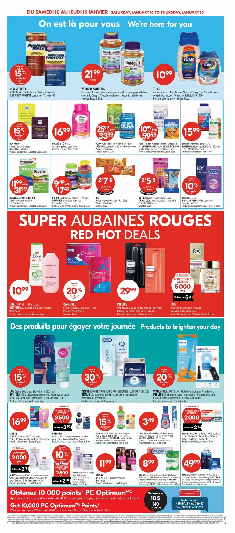 pharmaprix flyer january 10 15 11