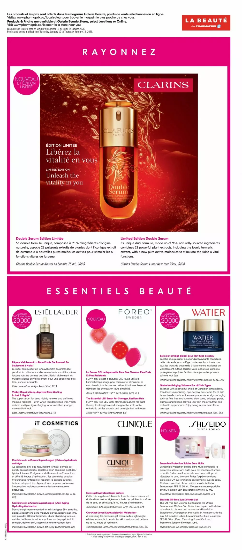 pharmaprix flyer january 10 15 13