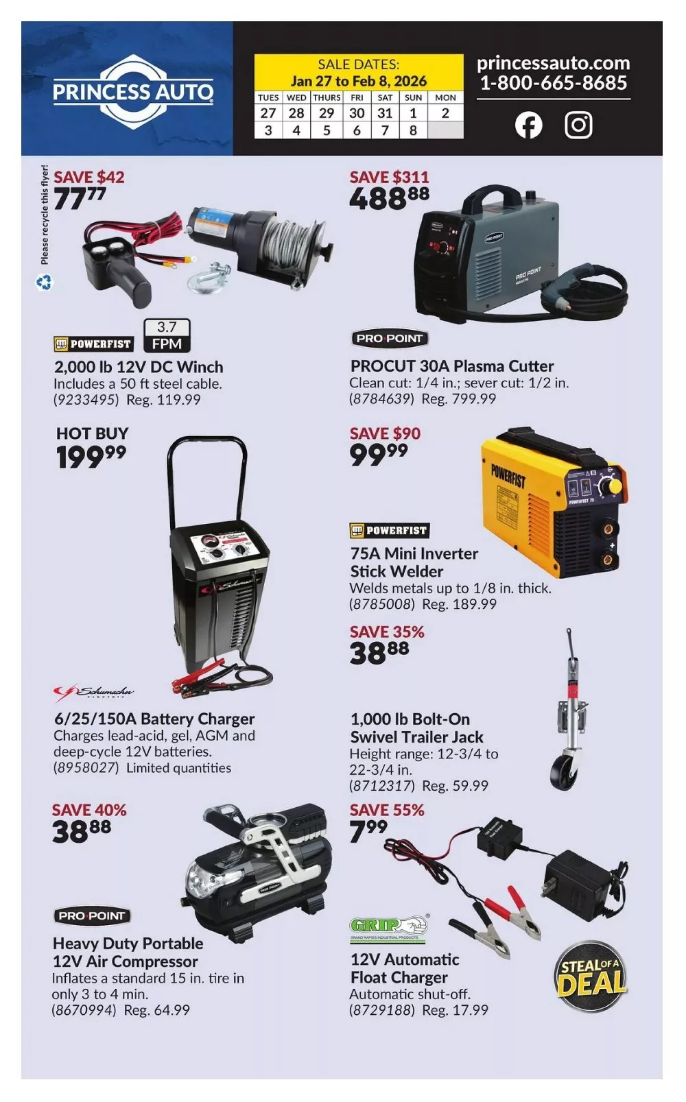 Princess Auto Flyer New January 27 - February 8, 2026 2 princess auto flyer january 27 feb 8 2 01502224