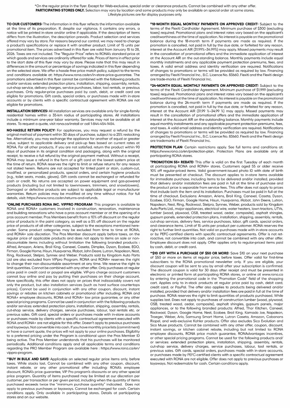 rona flyer january 15 28 13 91039213