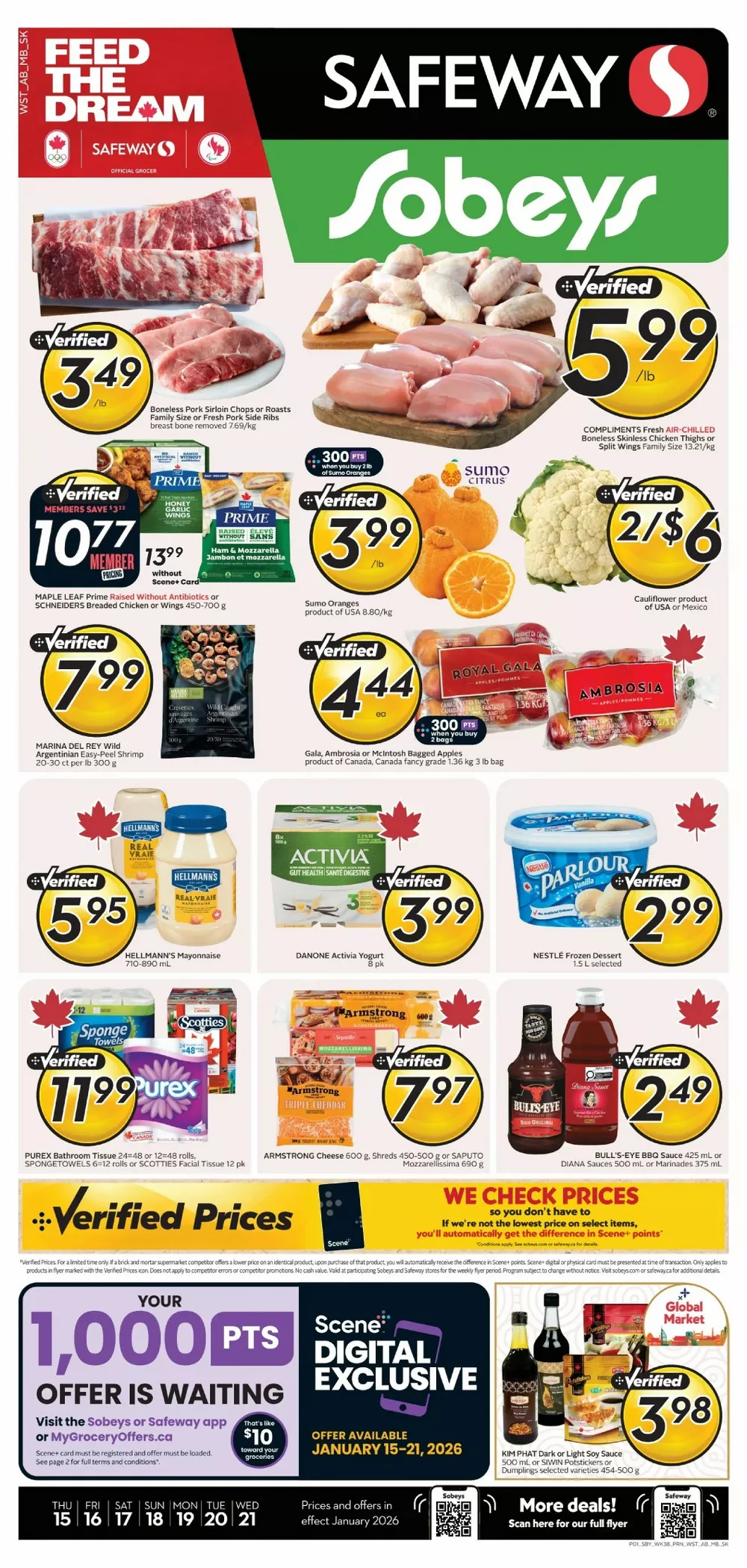 Safeway Flyer Canada (WEST) January 15 to January 21, 2026 1 safeway sobeys flyer west week-3