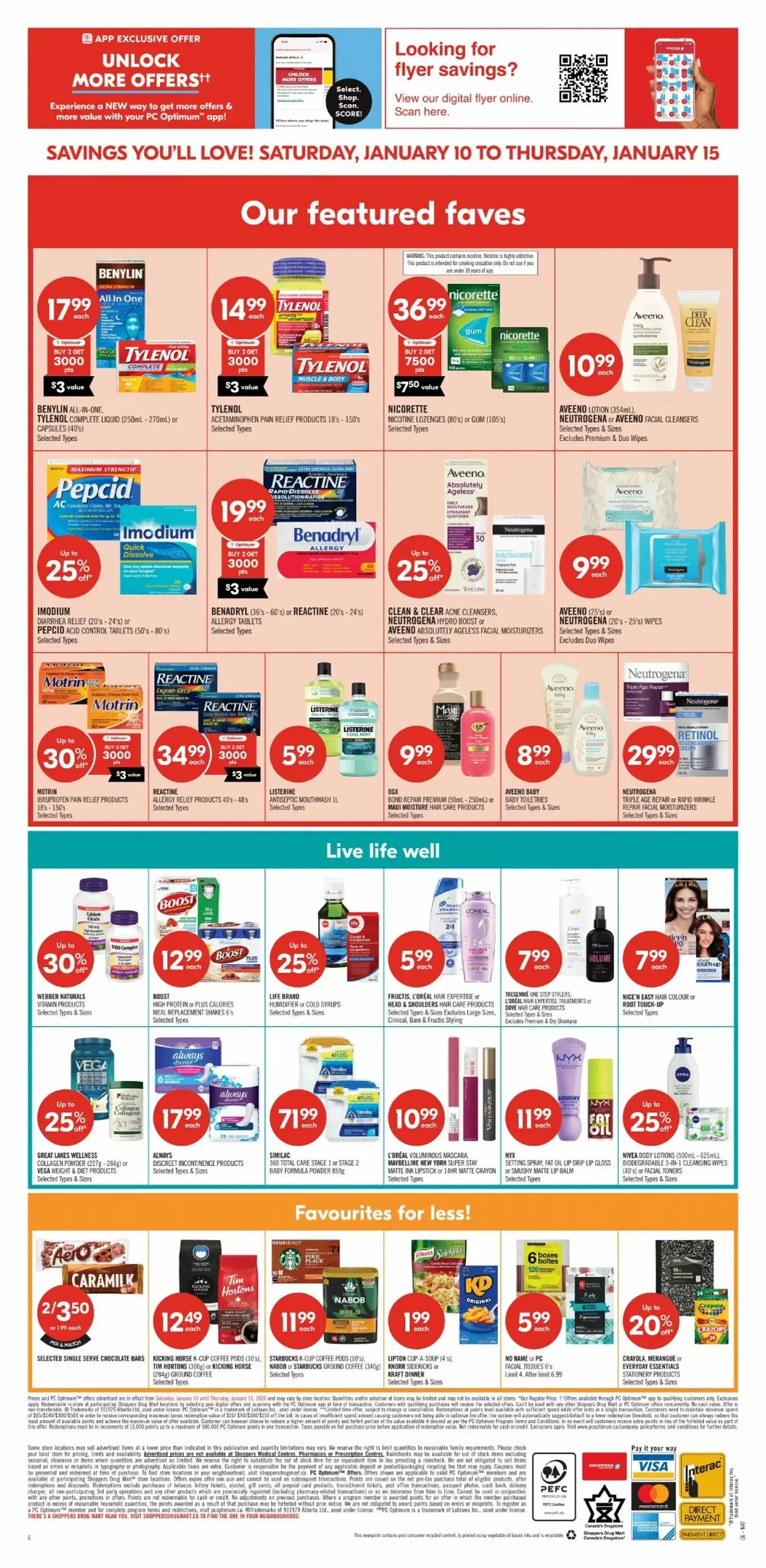 shoppers drug mart flyer january 10 15 10 98194649