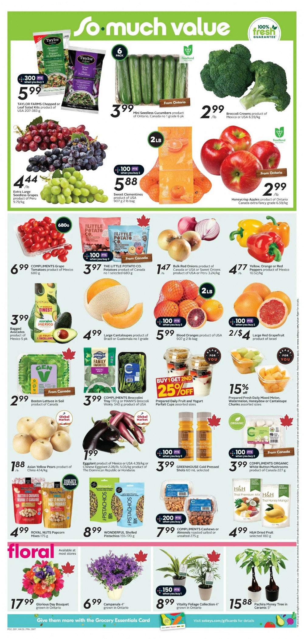 sobeys flyer on january 22 28 5 83029904