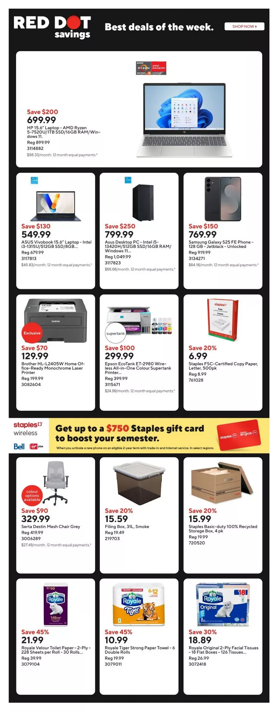 Staples Flyer February 6 to February 12, 2026 2 staples flyer jan 30 feb 5 2