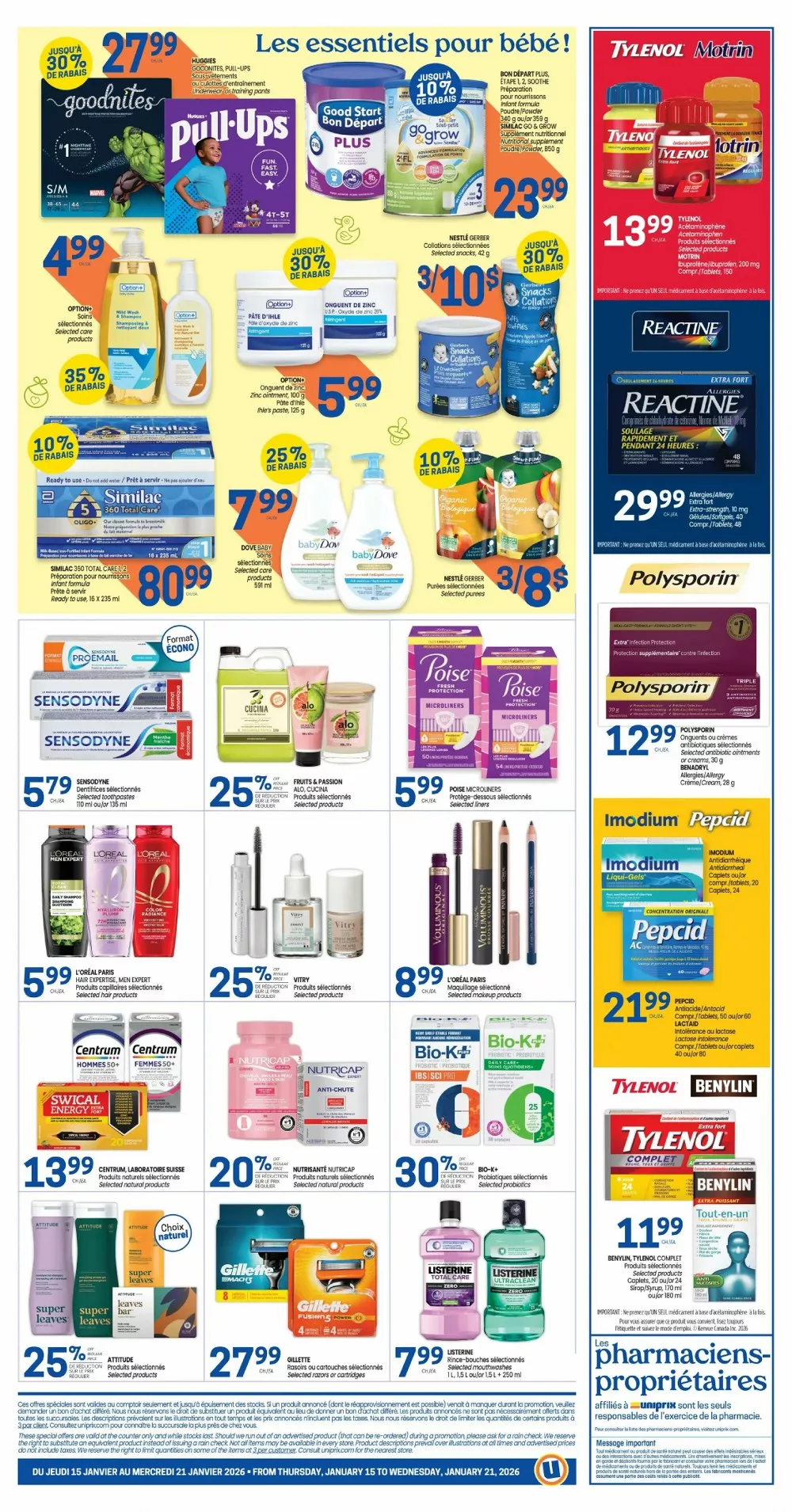 uniprix flyer january 15 21 2 47423527