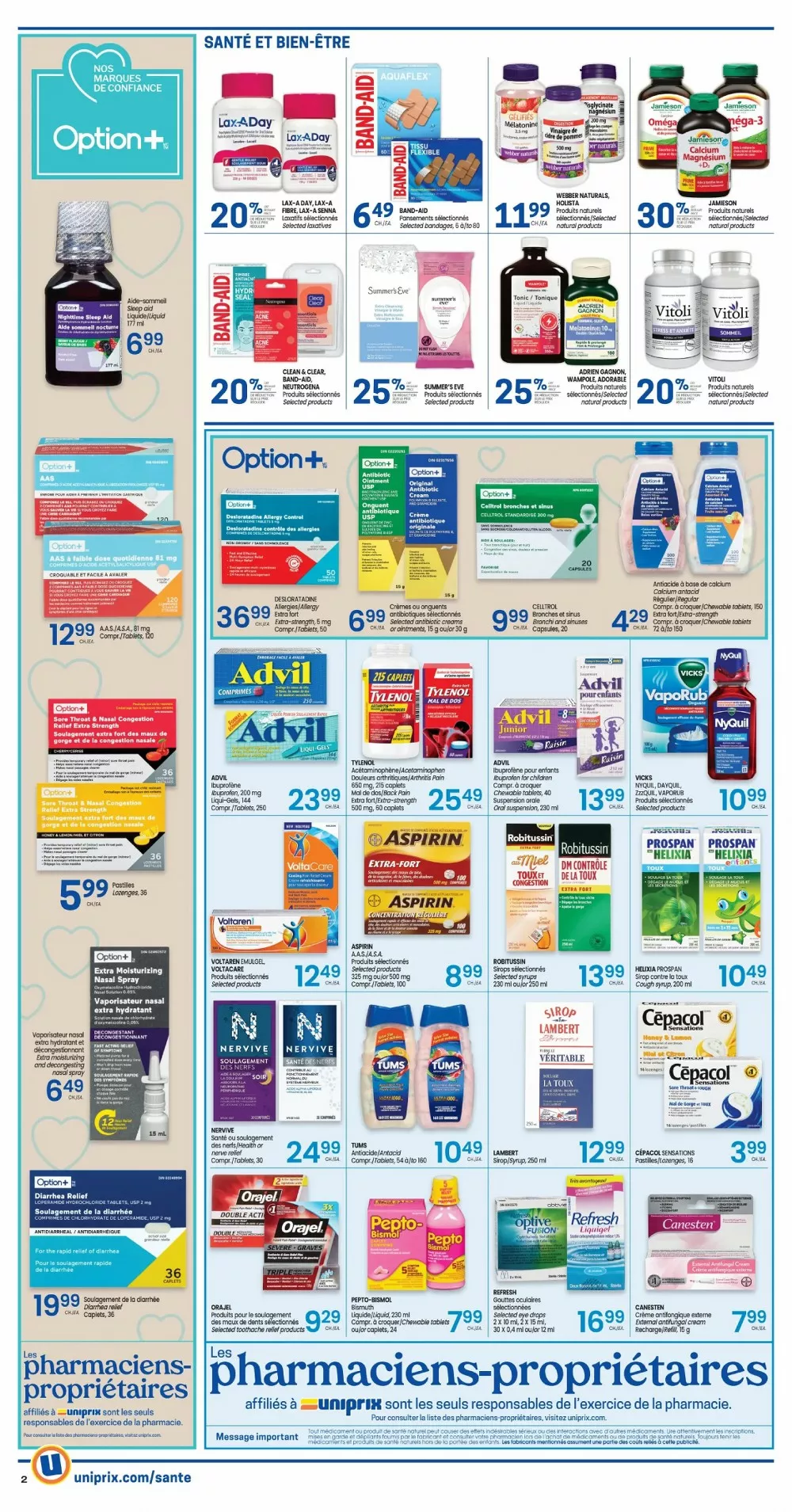 uniprix flyer january 15 21 3 24765383