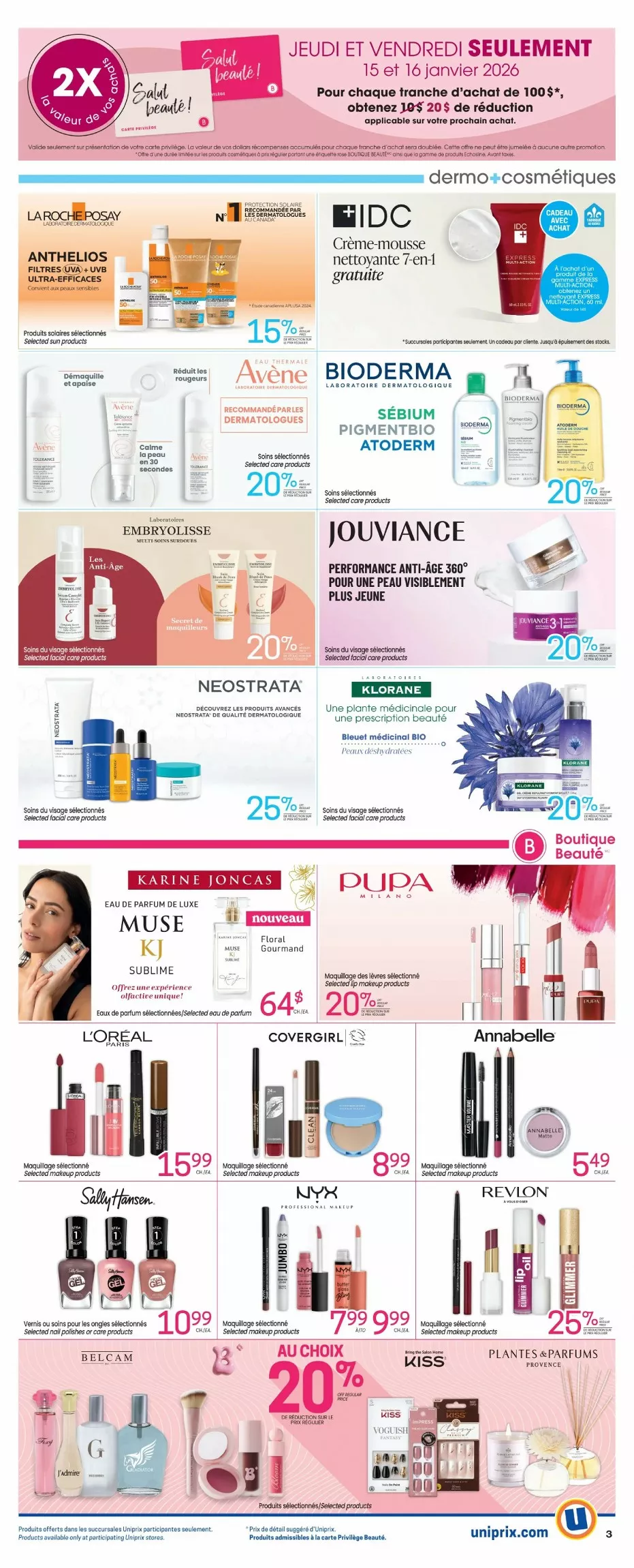 uniprix flyer january 15 21 4 20403847